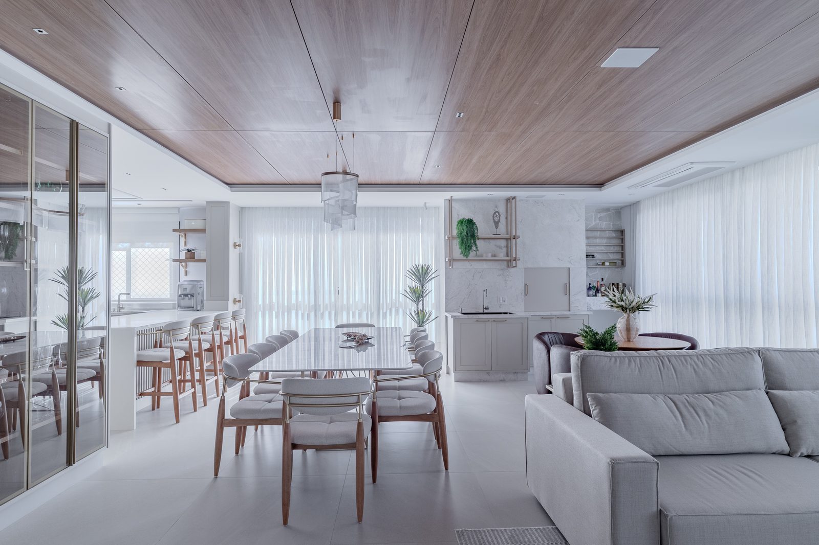 Ambiente residencial projetado pela AIMA